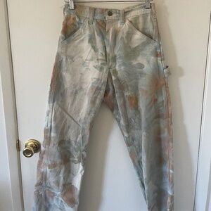 RIVERSIDE TOOL AND DYE + STAN RAY Dyed Painters Pants sz Small